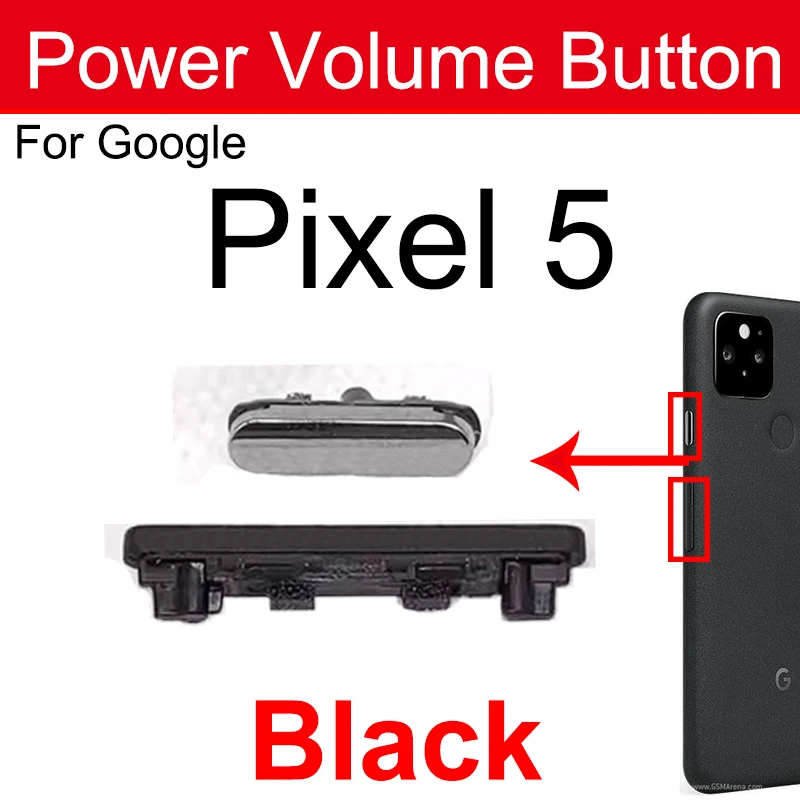 For Google Pixel 5 On OFF Power Volume Side Keys Volume Power Buttons Repair Parts