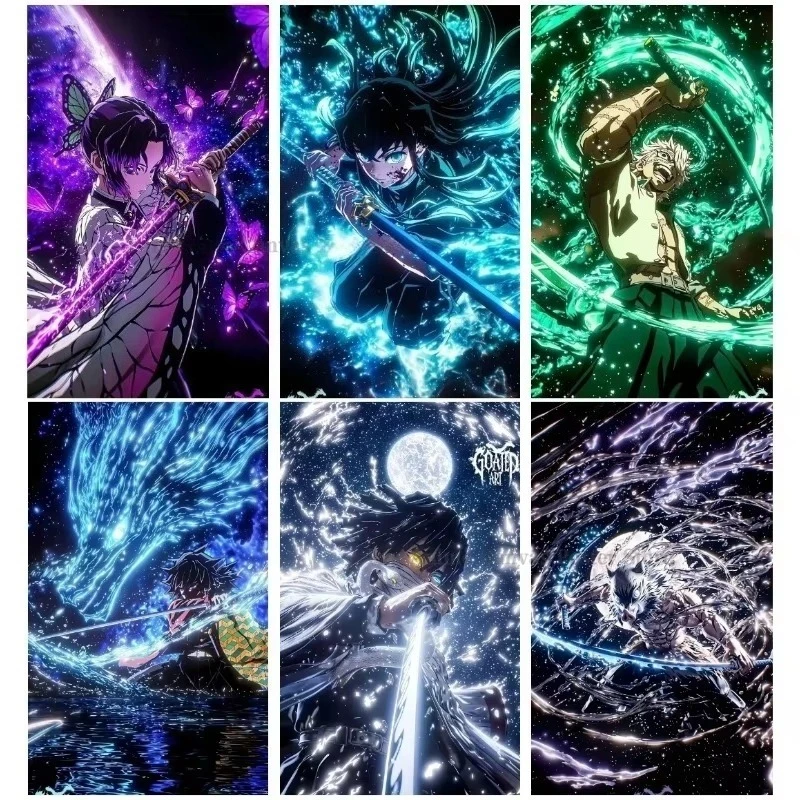 Demon Slayer Nine Pillars Collection Jigsaw Puzzles 500/1000/1200/2000PCS Handmade Art Exquisite Home Decor Gift No Frame