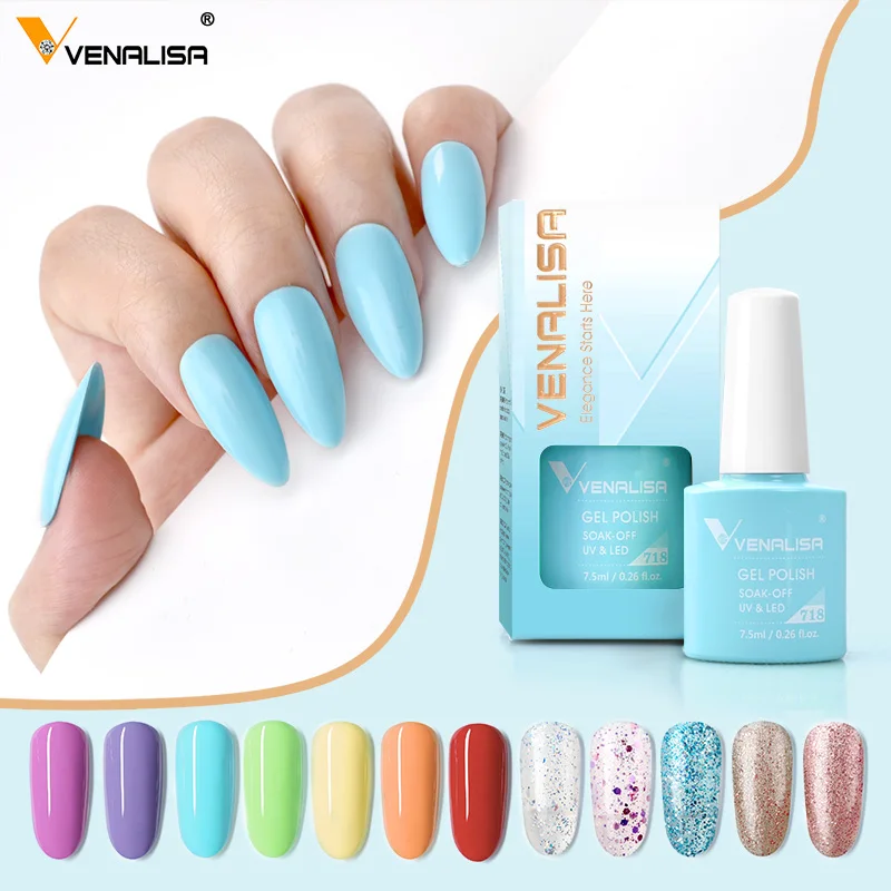 VENALISA 7.5ml Spring Nail Gel Polish 60 Colors Colorful Summer CANNI Lacquer Manicure Semi Permanent VIP3 Varnish Super Polish