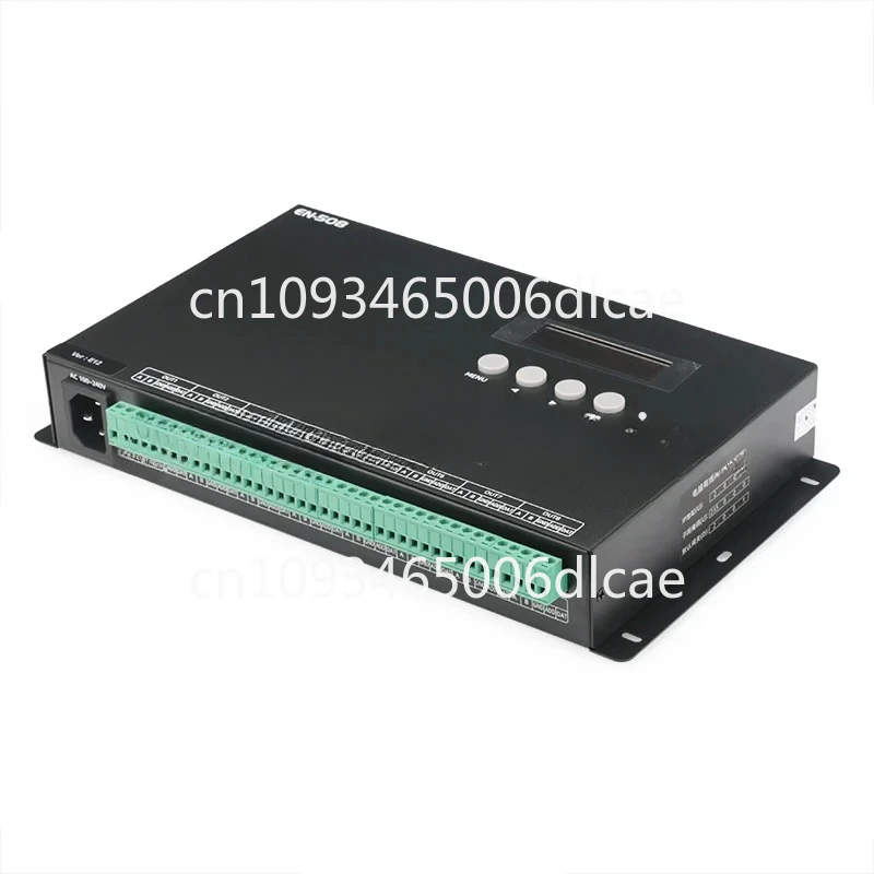 EN-508 art-net support 8CH PC online program control addressable pixel light controller, with music control function, TTL RS485