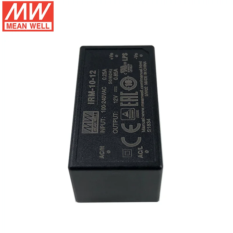 MEAN WELL PCB Style IRM-10 10W Encapsulated AC-DC Module Type Power Supply 3.3V 5V 12V 15V 24V