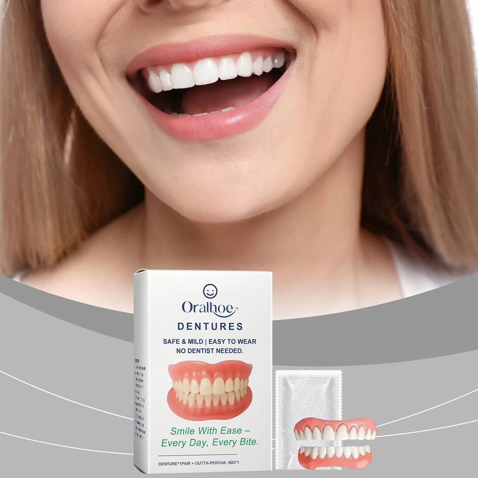 Oralhoe Denture Reline Kit: Uma Solução Confortável e Eficaz para Próteses Dentárias