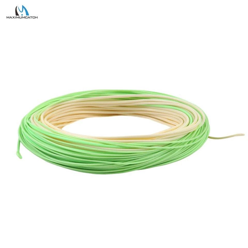 

MAXIMUMCATCH 100 футов 4-8WT настоящий переключатель, вес лески вперед, плавающая с двухцветной конструкцией, двуручная литейная леска нахлыстом