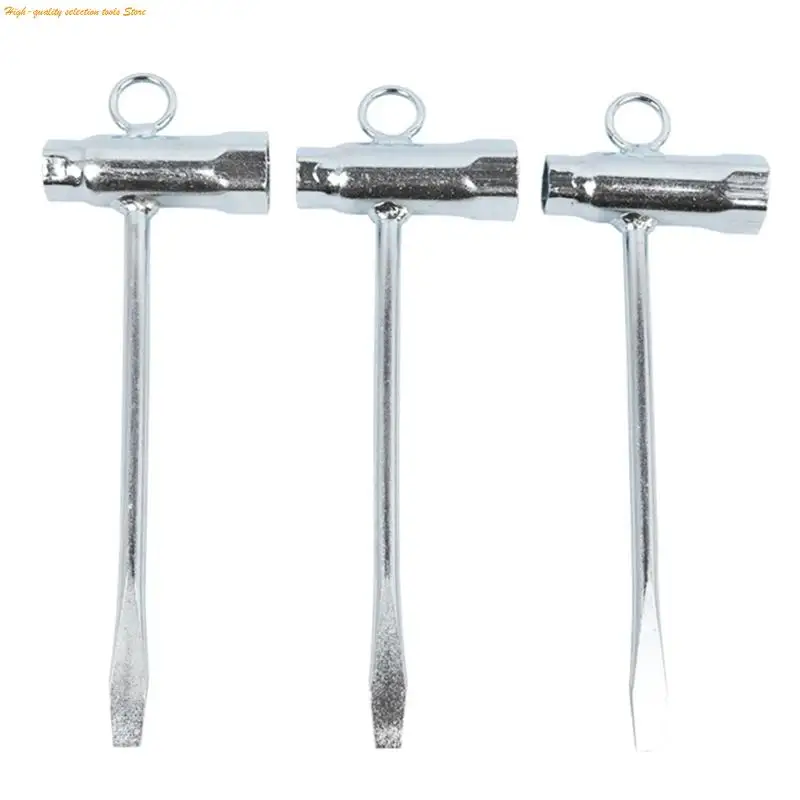 203F Professional Sparks Plug Socket Wrench Chainsaw Wrench 13mm 16mm 17mm 19mm Steel Socket With Hanging Hook