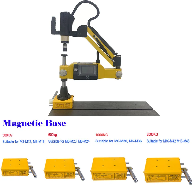 M16 M24 M36 Industrial Flex arm CNC auto pipe nut hand drill Servo electric tapping machine for metal tapping screw threading