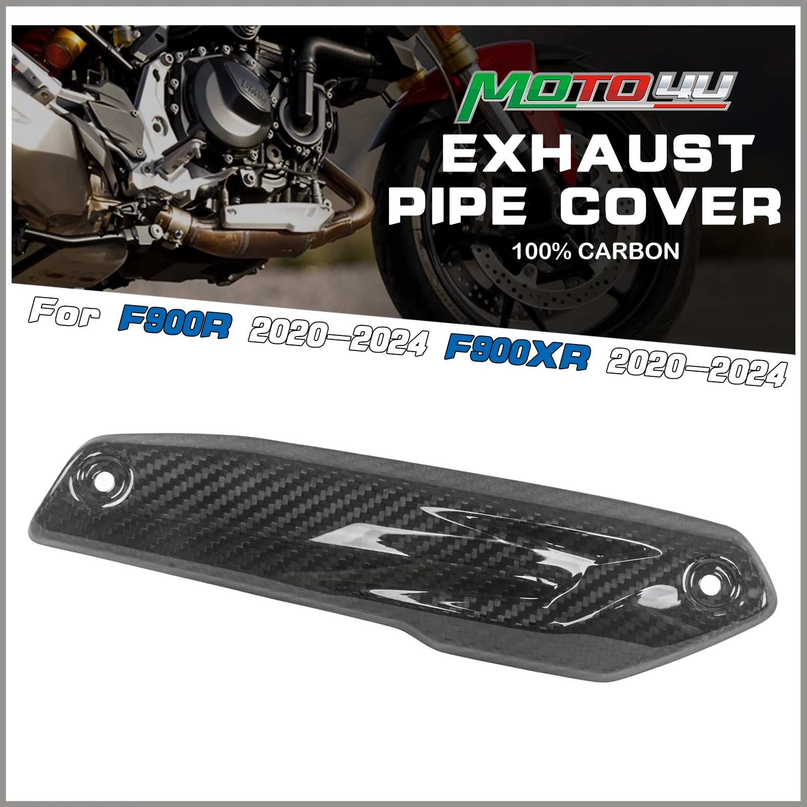 

For BMW F900R 900XR 2020 2021 2022 2023 100% Carbon Fiber Exhaust Tips Muffler Front Header Pipe Protection Shield Exhaust Cover