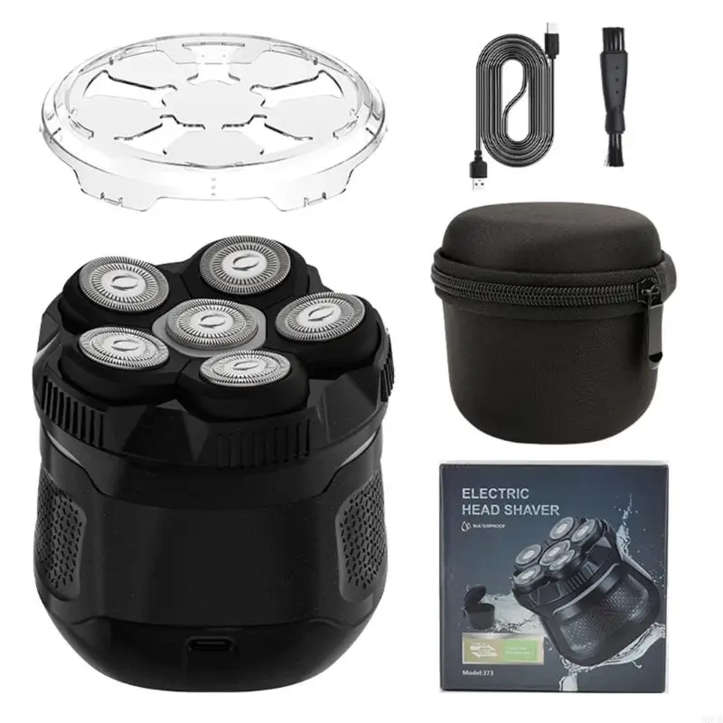 

M6CB Миниатюрный магнитный 6d лысый шейвер для мужчин с зарядкой для зарядки USB.