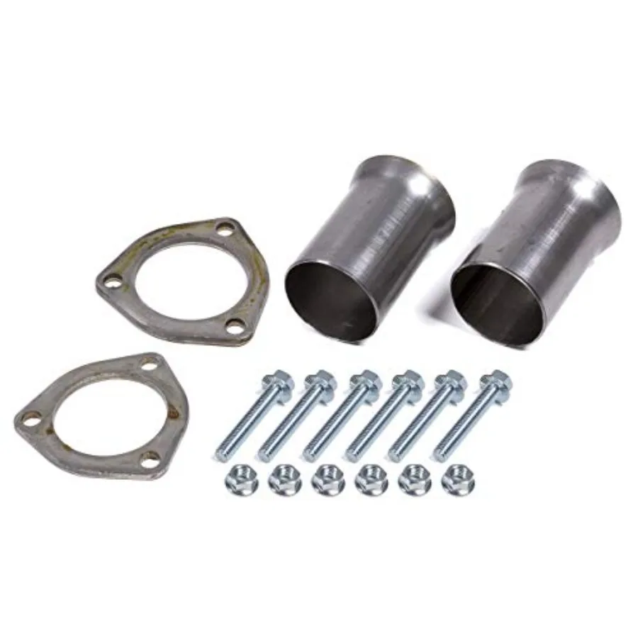 

Hedder Collector Reducer, 2.5 in Inlet to 2.5 in Outlet, 3-Bolt Ball and Socket Flange, Steel, Natural, Pair