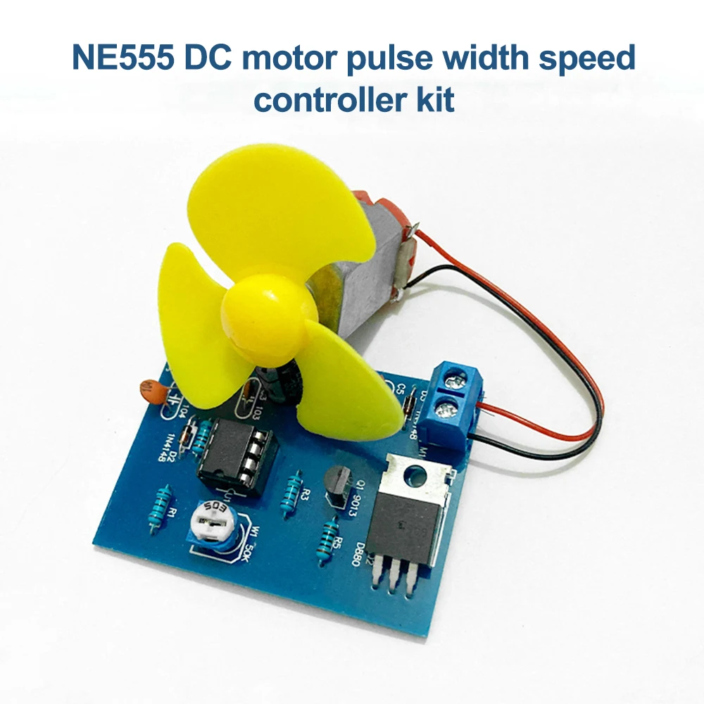 DC4.5V NE555 DC Motor Pulse Width Speed Controller Electronic Production DIY Kit PCB 555 Pulse Width Speed Controller Kits