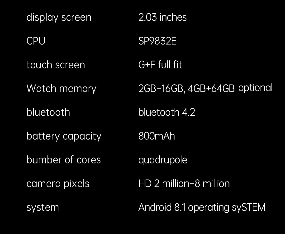 Najnowszy 4G najwyższej jakości 4g + 64g inteligentny zegarek do telefonu komórkowego Android inteligentny zegarek z ekranem dotykowym z monitorowaniem tętna SQ333