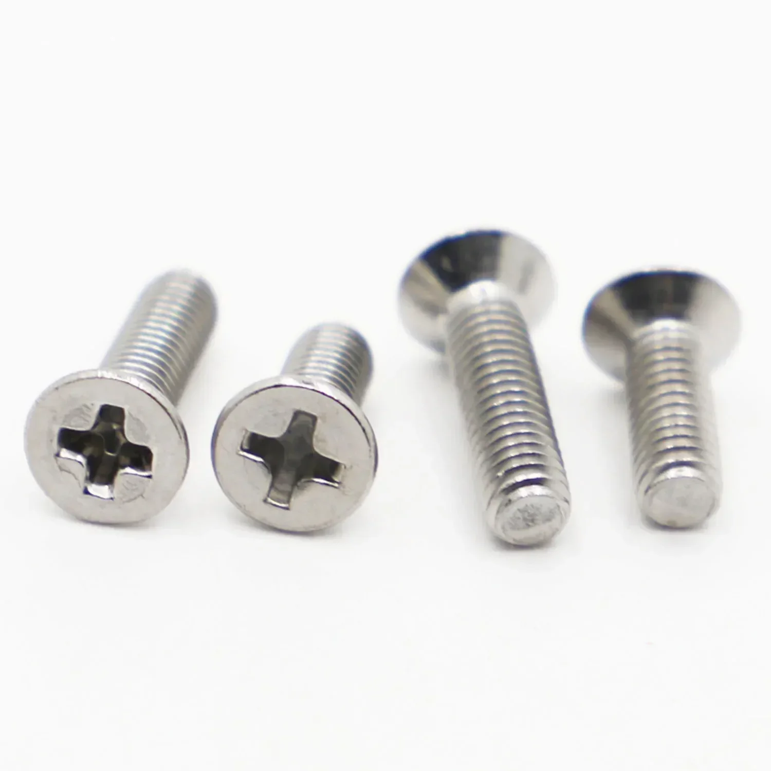 

5-50pcs M1 M1.2 M1.4 M1.6 M2 M2.5 M3 M3.5 M4 M5 M6 M8 304 Stainless steel GB819 Cross Phillips Flat Countersunk Head Screw Bolts