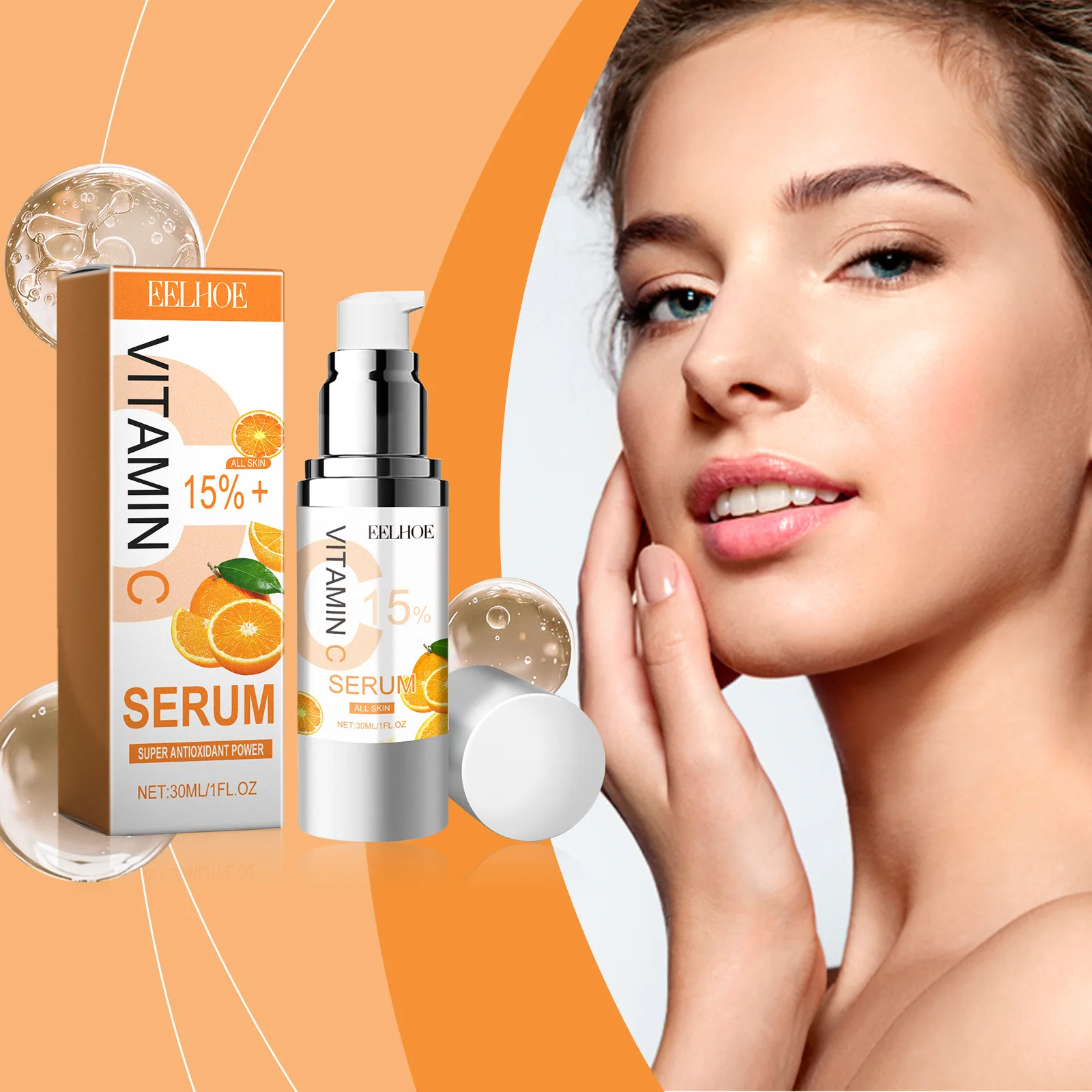 

Vitamin C Serum Deep Hydrating Moisturizing Facial Serum Reduces The Appearance of Wrinkles and Fine Lines and Tightens The Skin