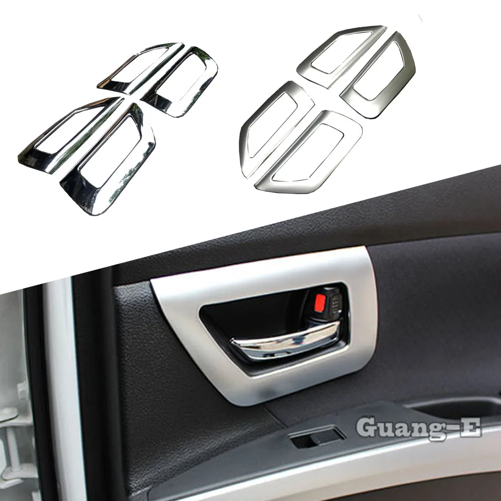 For Suzuki S-cross Scross SX4 2014 2015 2016 2017 Car Sticker Trim ABS Plastic Door Inner Armrest Handle Bowl Trim Frame Stick