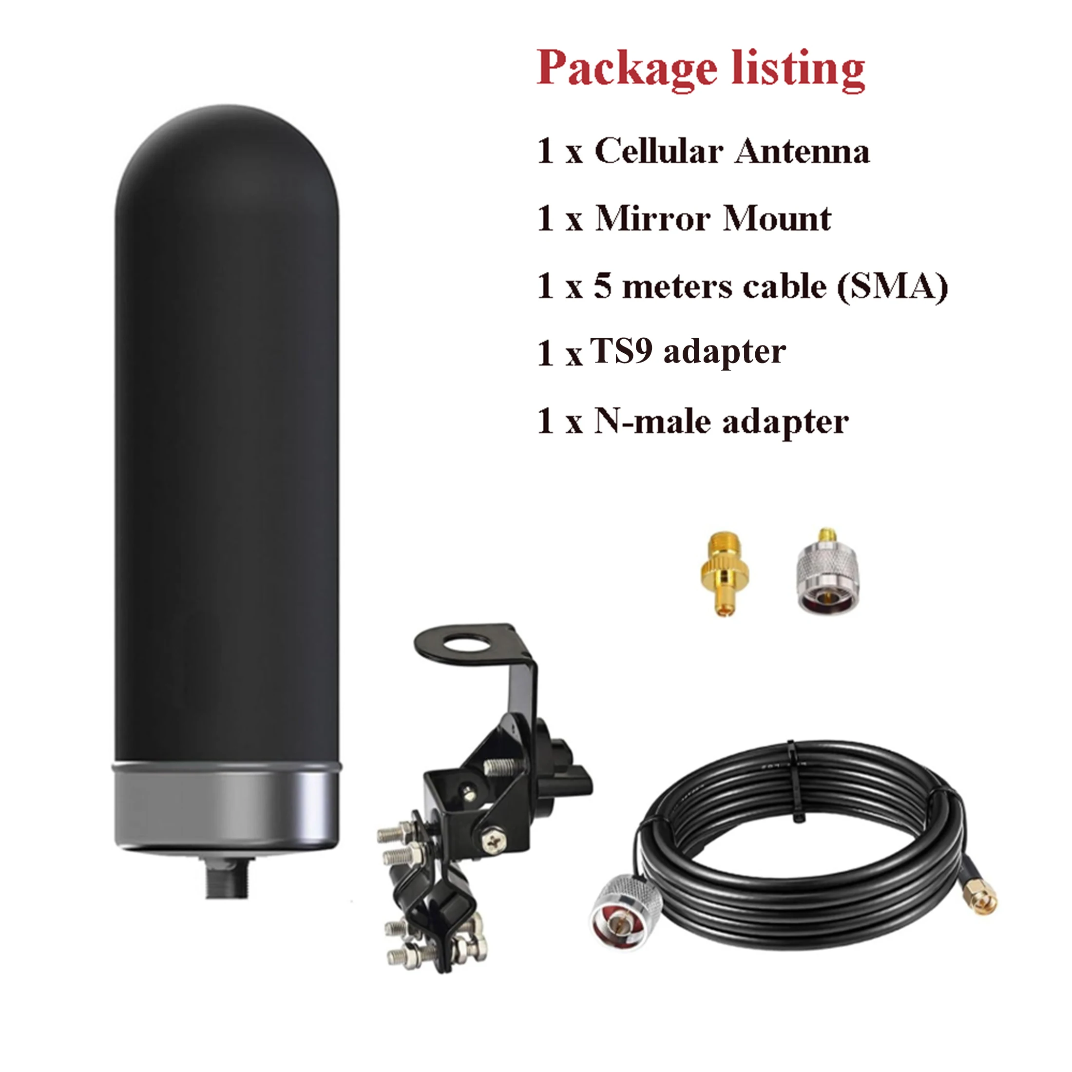 オムニ携帯電話ブースターアンテナ、トラック、RV、キャンピングカー、車、5g、4g、lteドライブ、698-6000mhz、屋外