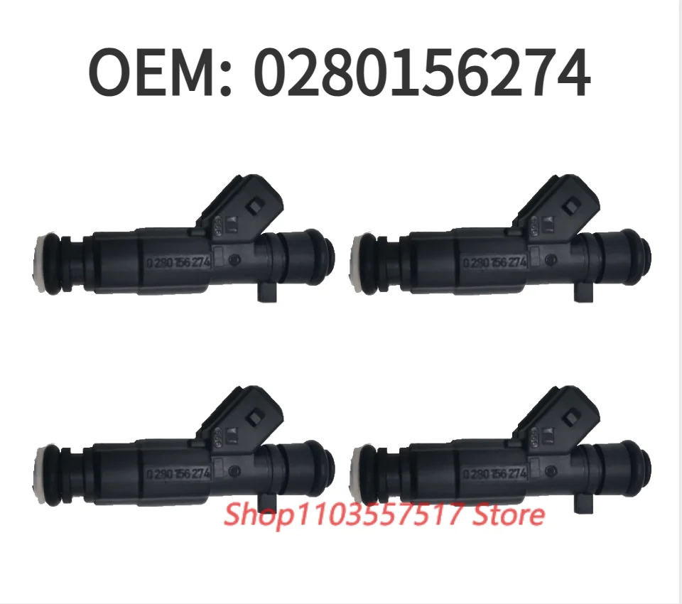 4PCS Brand New 0280156274 Engine Fuel Injectors, For VW FOX KOMBI Golf 1.6 POLO SPACEFOX / SPACE CROSS , Auto Parts