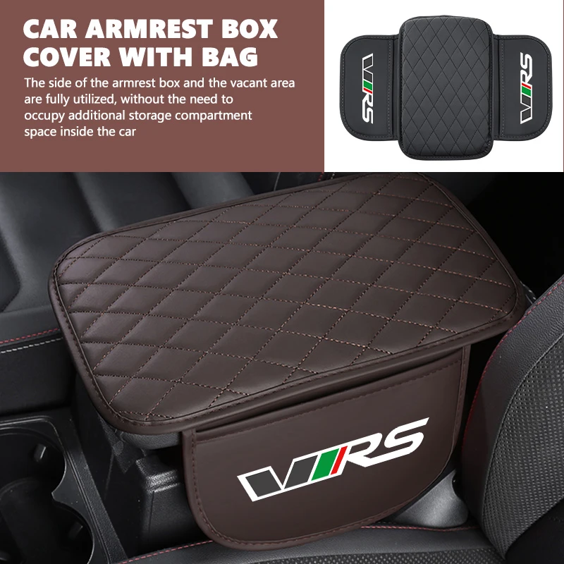 Coussin de protection pour accoudoir de console centrale de voiture, pour Skoda RS Fabia Citigo Superb Fabia Rapid Karoq Monte-carlo VRS