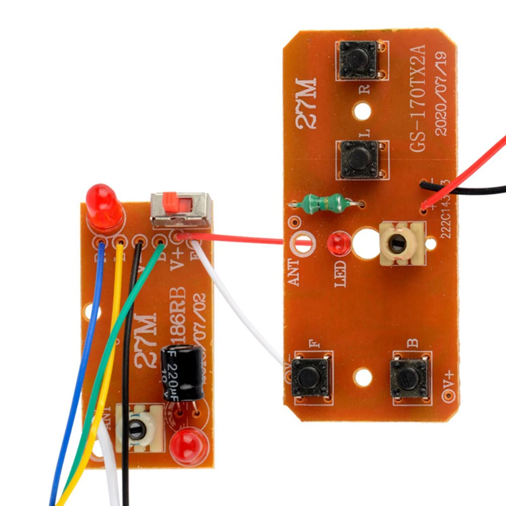 4-channel RC Remote Control27MHz Circuit PCB Transmitter + Receiver Board For RC Automotive Robot Model Accessories