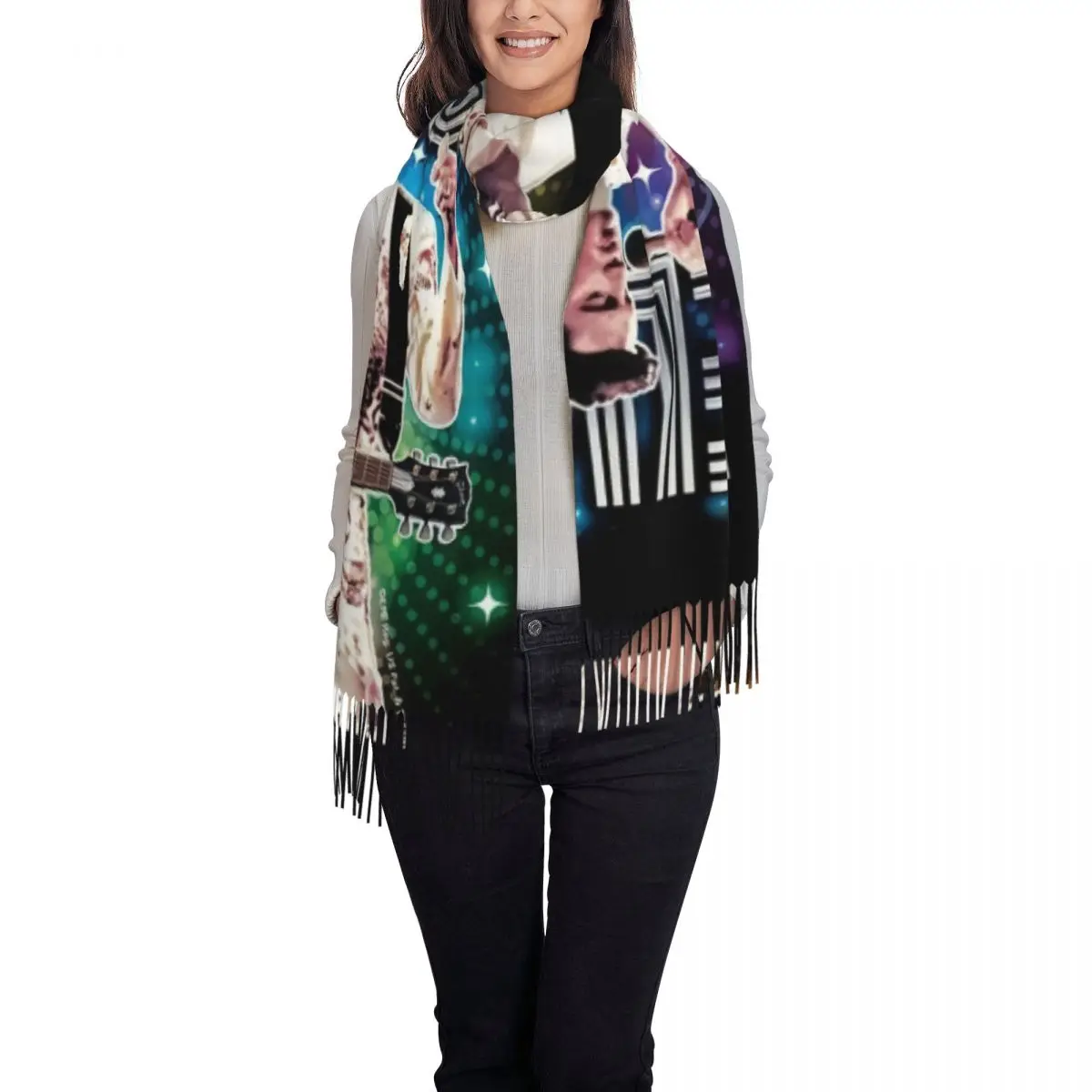 Customized Printed American Singer Actor Elvis Scarf Men Women Winter Warm Scarves And Rock King Shawls Wraps