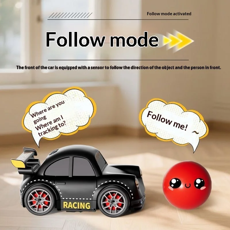 Intelligent Induction Follow Rc Car Drift Vehicle Mini Electric Racing Model Toy Decompression Toy For Kids Boys Indoor Outdoor