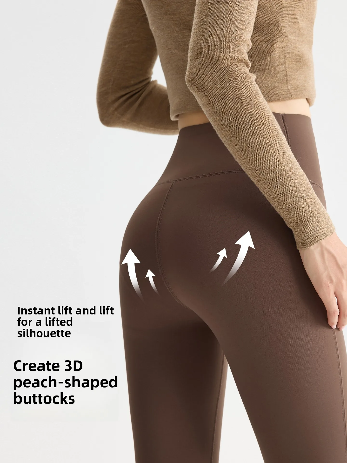 Pantaloni da yoga svasati foderati in Fce a vita alta Pantaloni lunghi autunno inverno da donna Leggings elasticizzati con pinna arca Warm Thi Casual