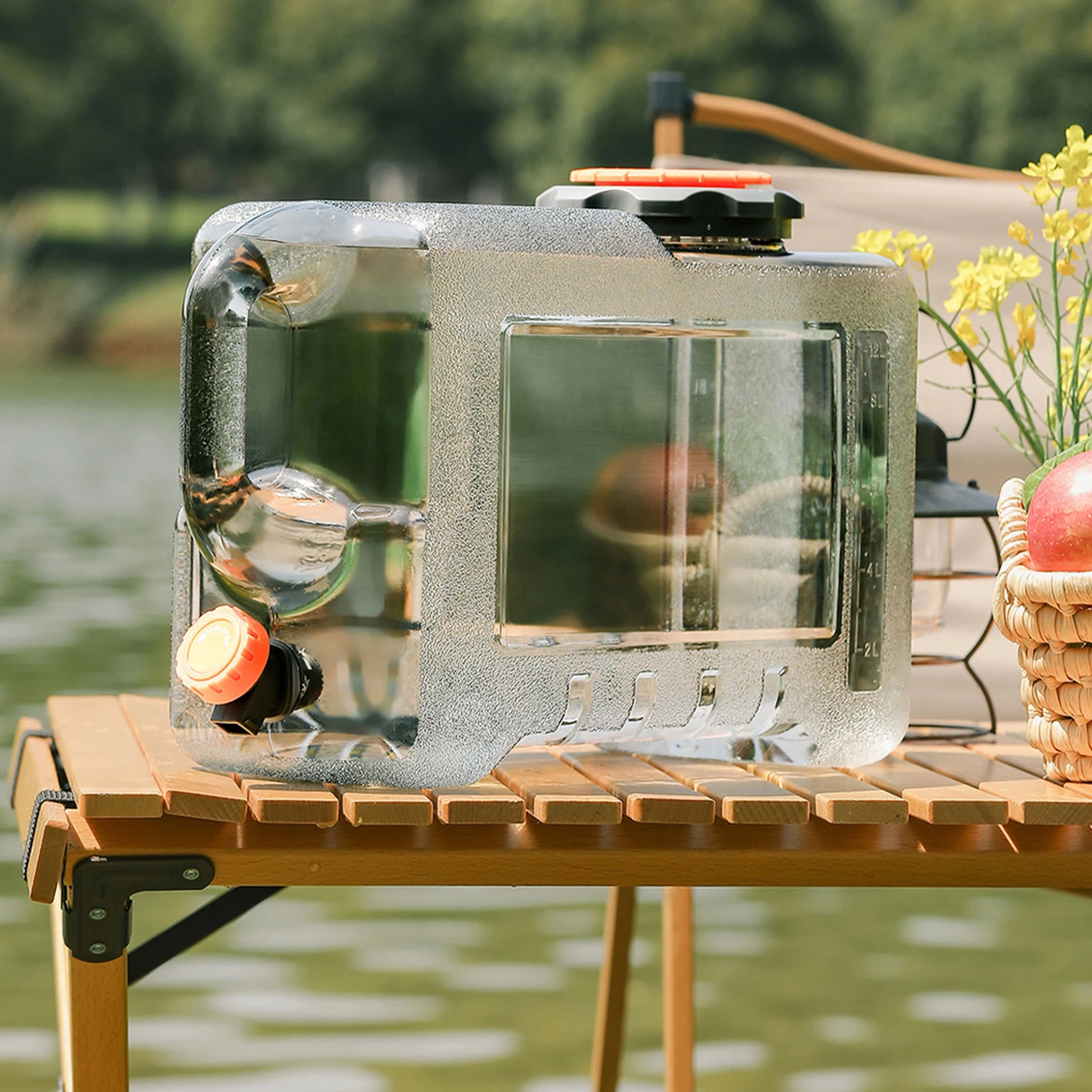 ポータブルアウトドアキャンプ用ウォータージャグ食品グレード透 - Outdoor Camping Water Jug のレビューと価格