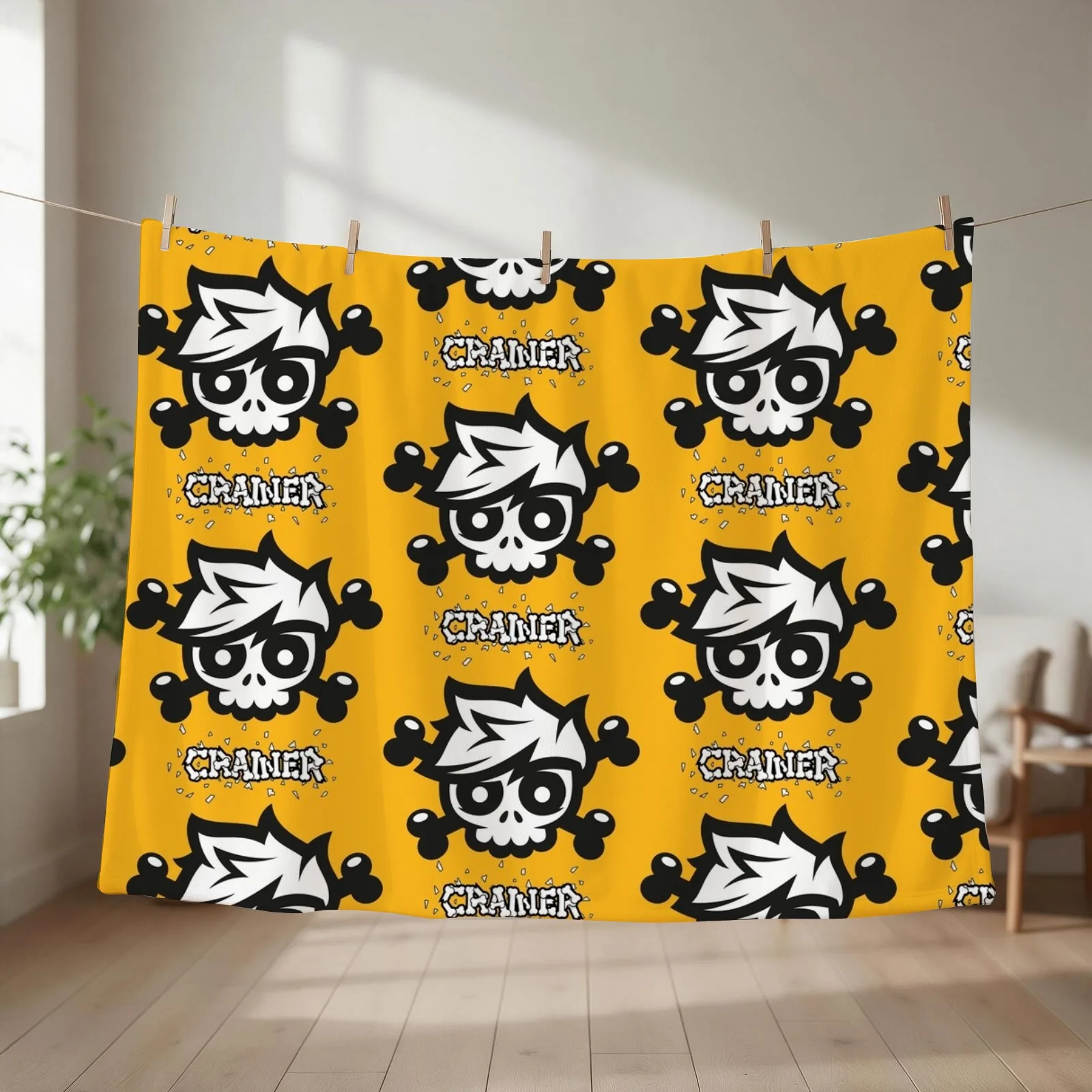 Crainer Exclusive Logo Throw Blanket couch cozy soft plush fuzzy picnic outdoor blanket