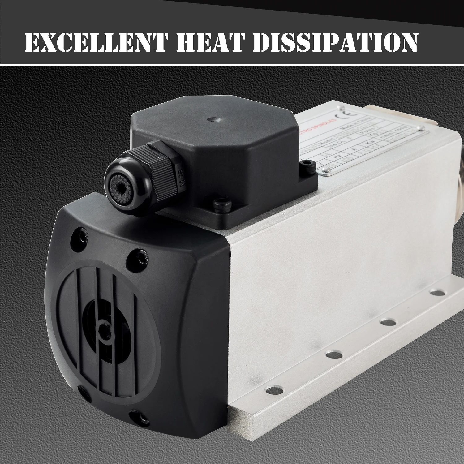 Silnik wrzeciona CNC chłodzony powietrzem Zhong Hua Jiang Square ER16 1.5KW 4 łożyska 110V/220V do frezarki CNC i maszyny grawerującej