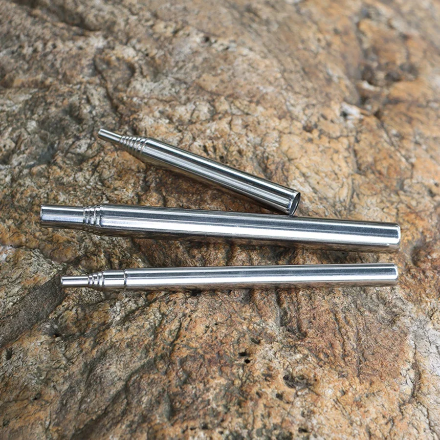 Stainless Steel Blowpipe Pocket Bellow Collapsible Air Blow Stick Campfire Fire Tool Outdoor Bushcraft Camping Hiking Cooking image 3