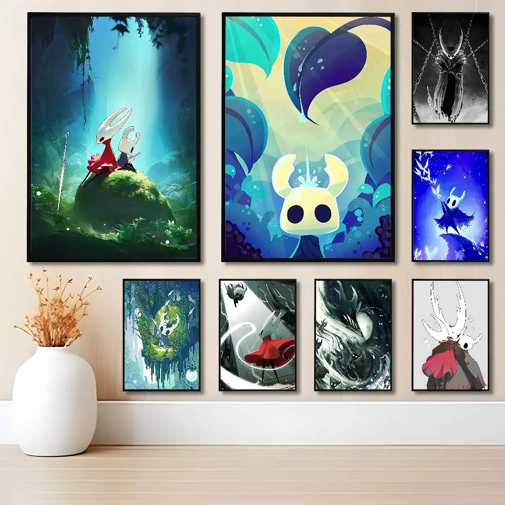 

Game H-Hollow K-Knight Poster HD Art Sticky Wall Waterproof Home Living Room Bedroom Bar Aesthetic Decoration
