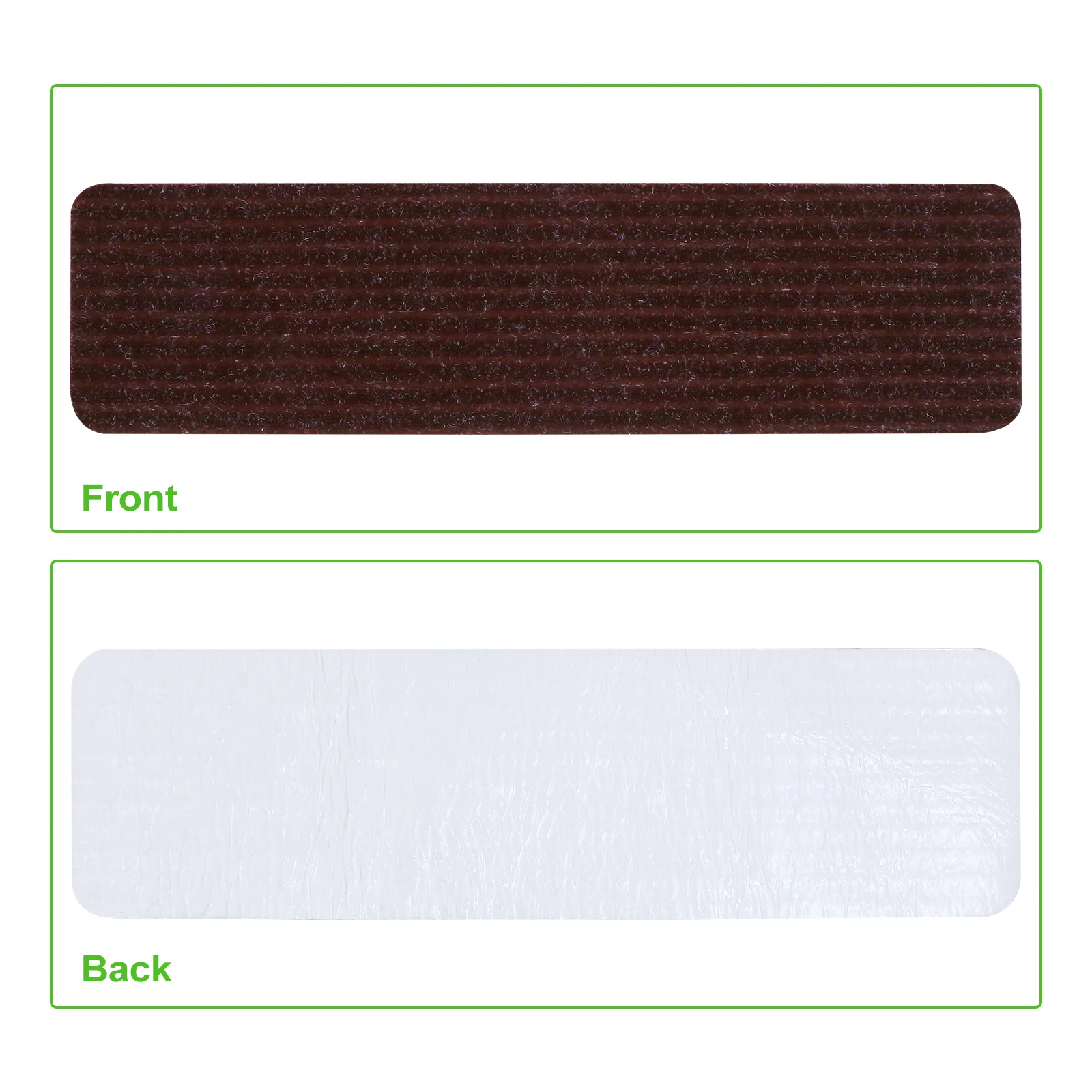 2 szt. Mata na schody antypoślizgowa samoprzylepna poliestrowa podkładka na stopnie do drewnianych schodów redukująca hałas chroniąca przed zarysowaniami zmywalna mata na schody