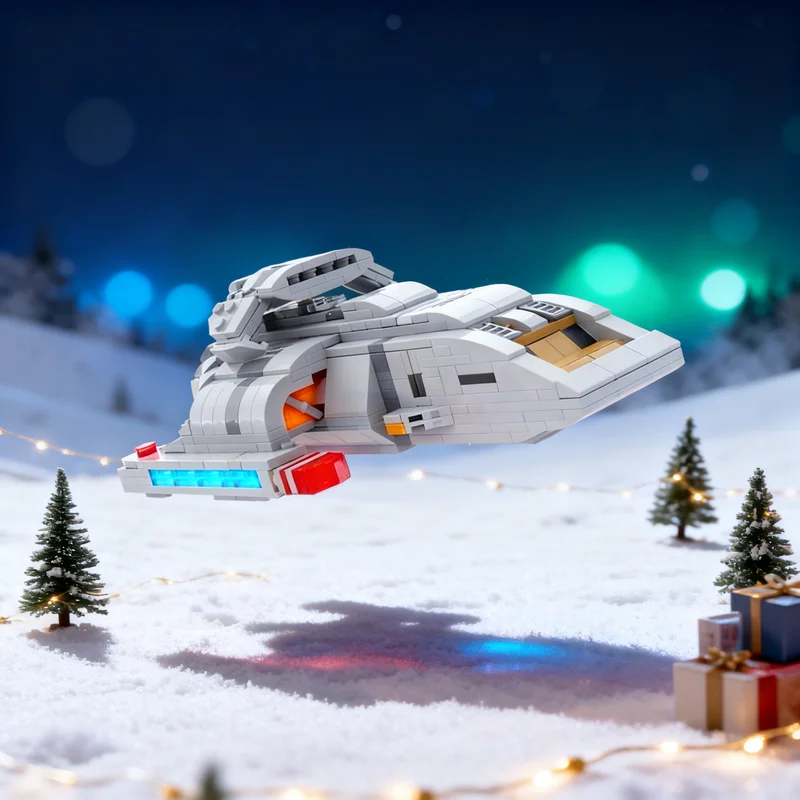 

598 деталей MOC: Конструктор «Звездный корабль класса Дунай» (Deep Nine) из серии Star Trek. Креативный подарок, набор для самостоятельной сборки, декор для демонстрации. Премиум-класс для взрослых.