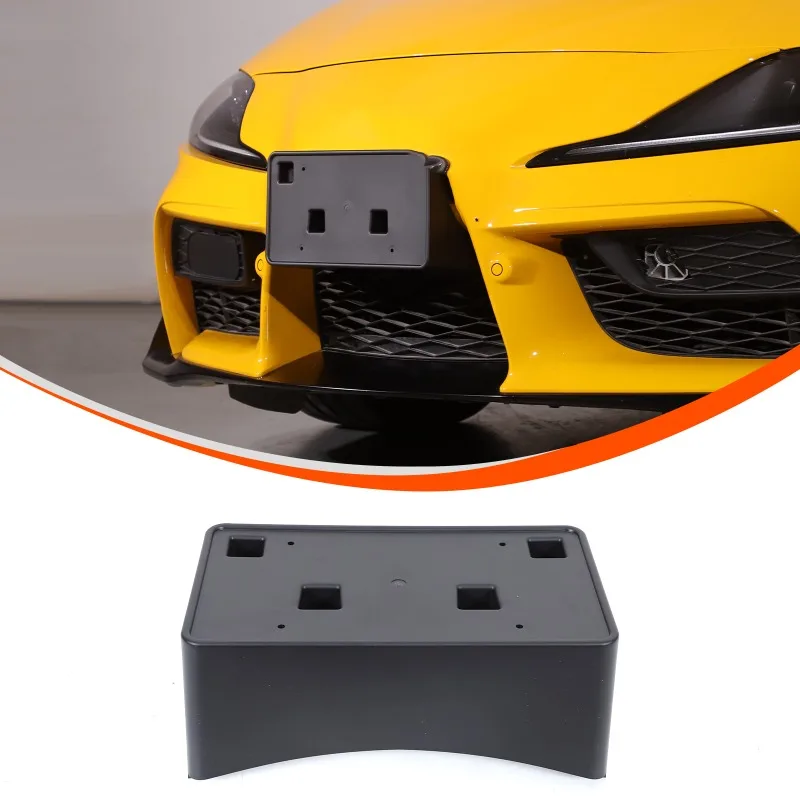 

ABS Front Bumper License Plate Front License Plate Holder for Toyota Supra 2019+ Car Accessories