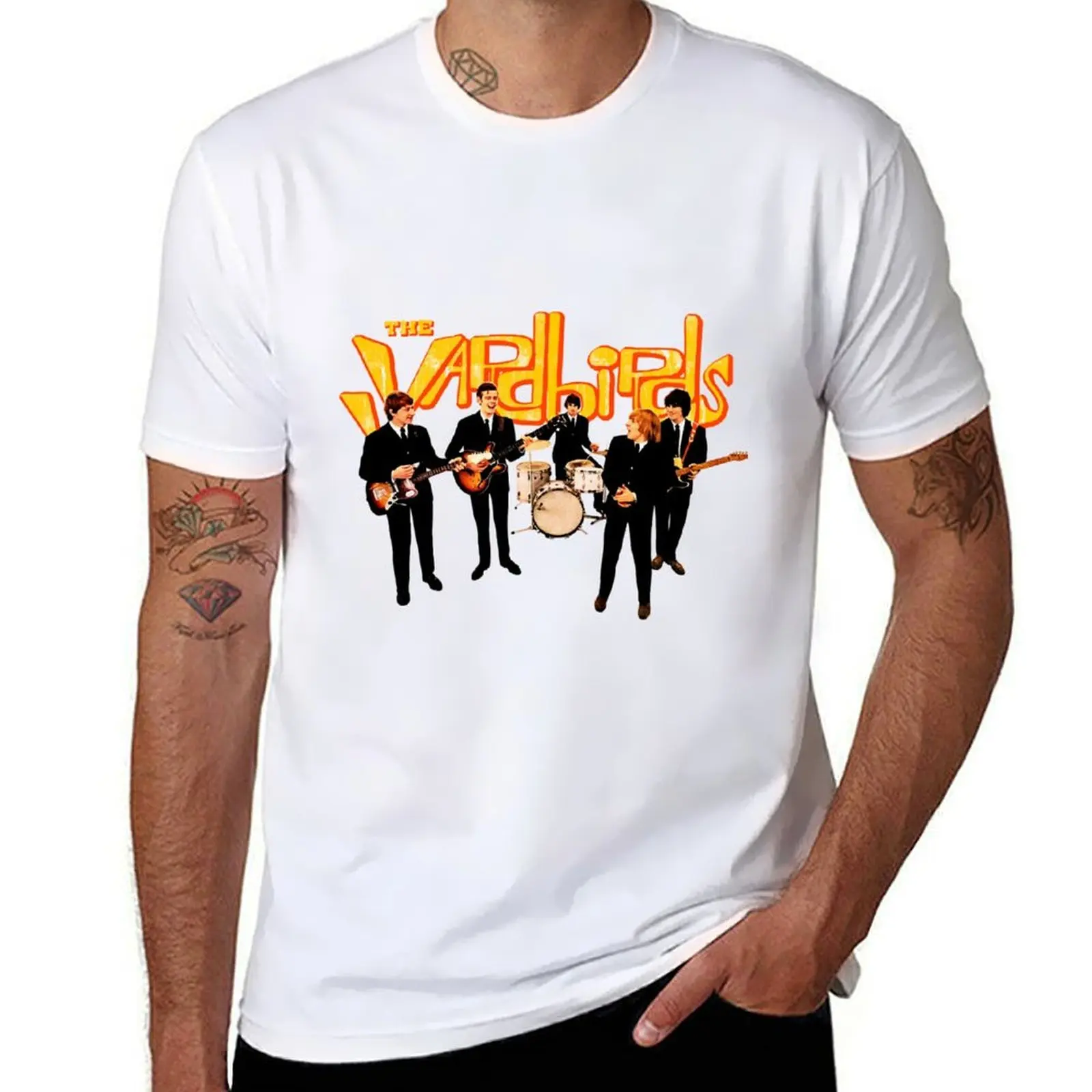 

The yardbirds english rock band distressed retro vintage T-Shirt t shirt man luxury man t shirt summer T-Shirt