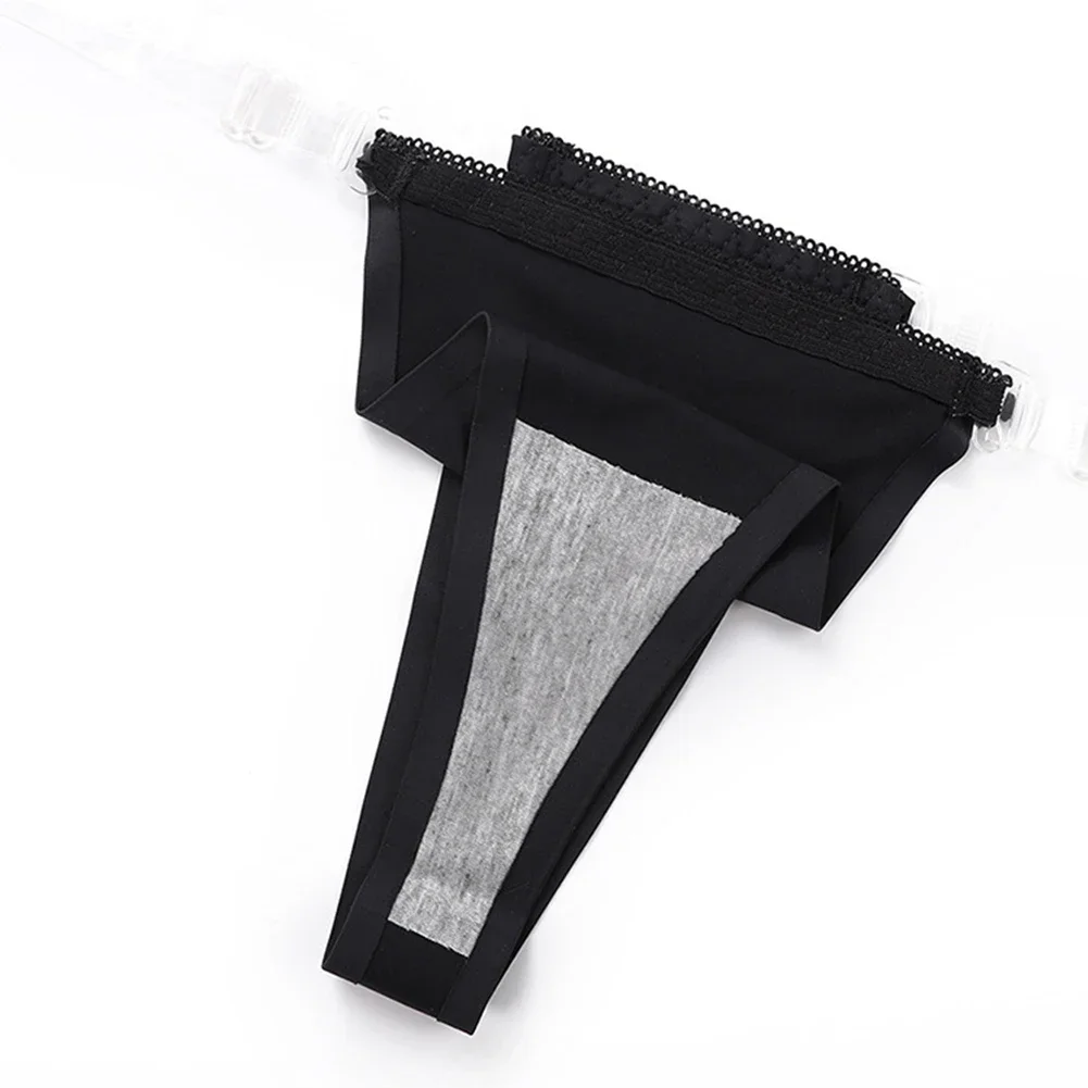 ملابس داخلية بيكيني نسائية من النايلون قابلة للتنفس، حزام خصر ناعم، ملابس داخلية منخفضة الارتفاع للارتداء اليومي، خيارات ألوان الأسود والجلد #2