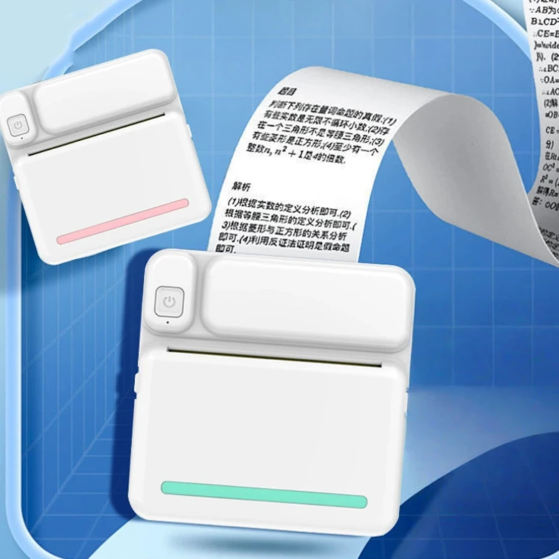 Mini Pocket Photo Printer Portable Thermal Printing Machine 200Dpi Wireless Bt Connection for Picture Lable Diy Handcraft List