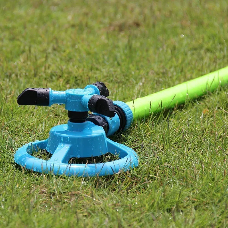 ZK20 Garden Sprinklers Automatic Watering Grass Lawn 360 Degree Rotating Water Sprinkler 3 Arms Nozzles Garden Irrigation Tools