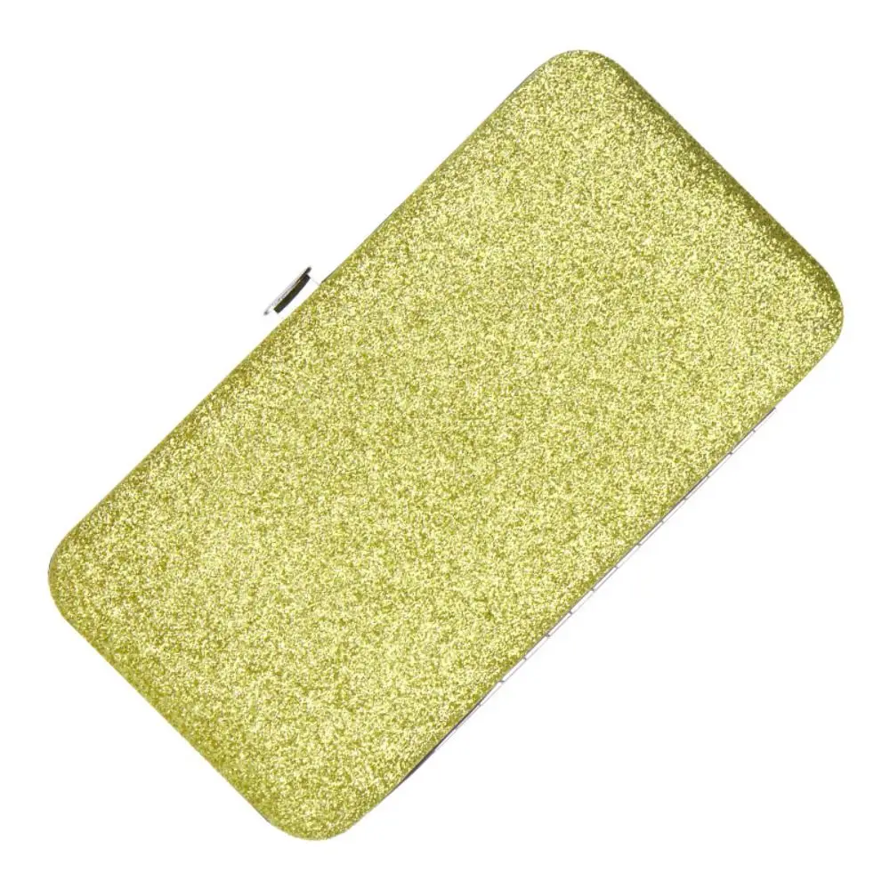 Shiny Eyelash Extension Tweezers Box Protective PVC Seven Slots Tweezers Storage Box 10 Colors Professional Eyelash Tweezer Bag