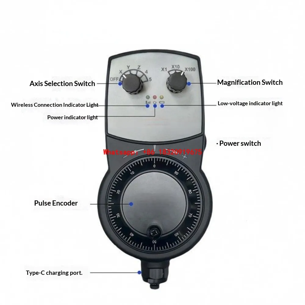 5axis CNC Cyclmotion MPG Handwheel Manual Generator support SIEMENS MITSUBISHI FANUC FAGOR PLC24V LNC GSK SYNTEC