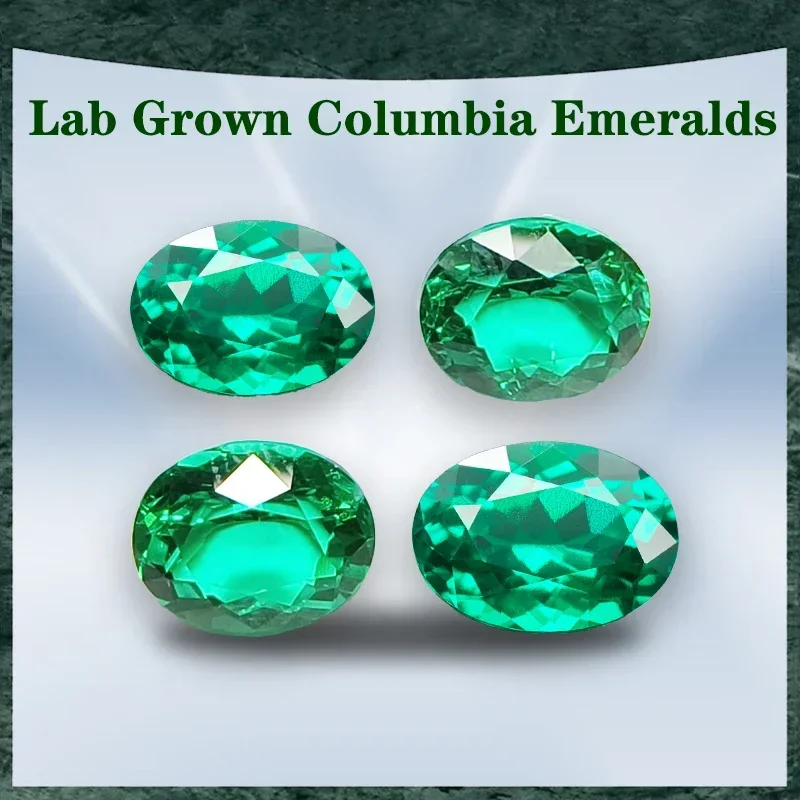 

Top Lab Grown Columbia Emeralds Oval Shape 3x4mm Selectable AGL Certificate for Diy Jewelry Pendant Bracelet Making Materials