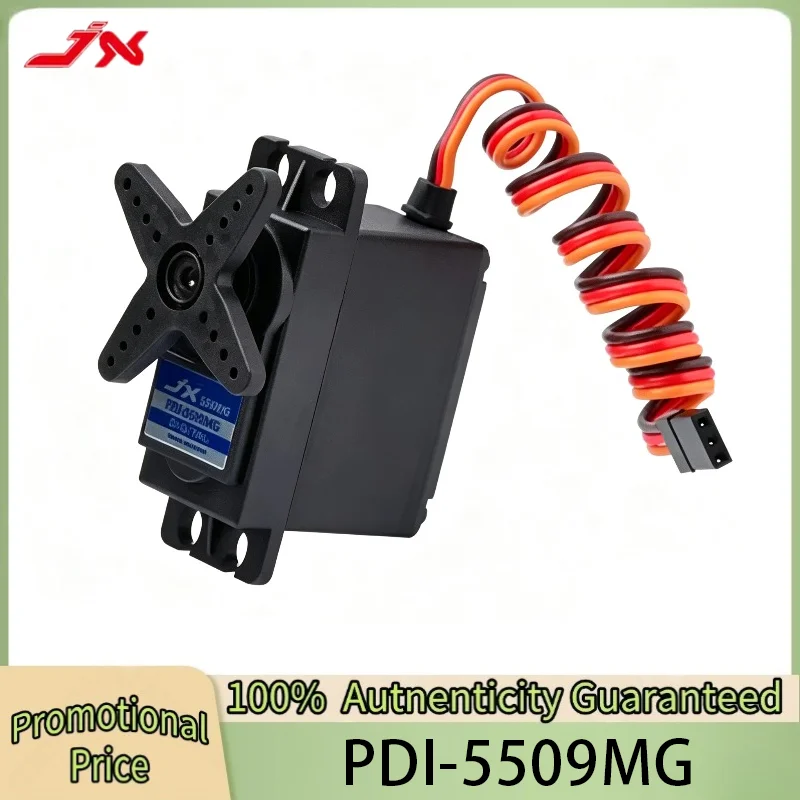 JX PDI-5509MG 9kg High Precision 55.6g Metal Gear Standard Digital Servo For RC Car Airplane Robot Arm 180 Angle Servo