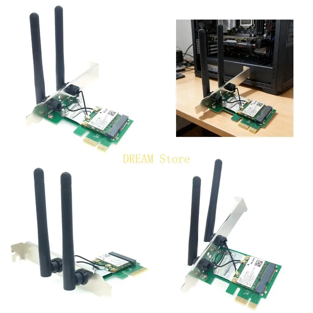 

Двухдиапазонный адаптер PCIExpress WiFi 300 Мбит/с для настольной металлической строительной карты, лучшая распродажа