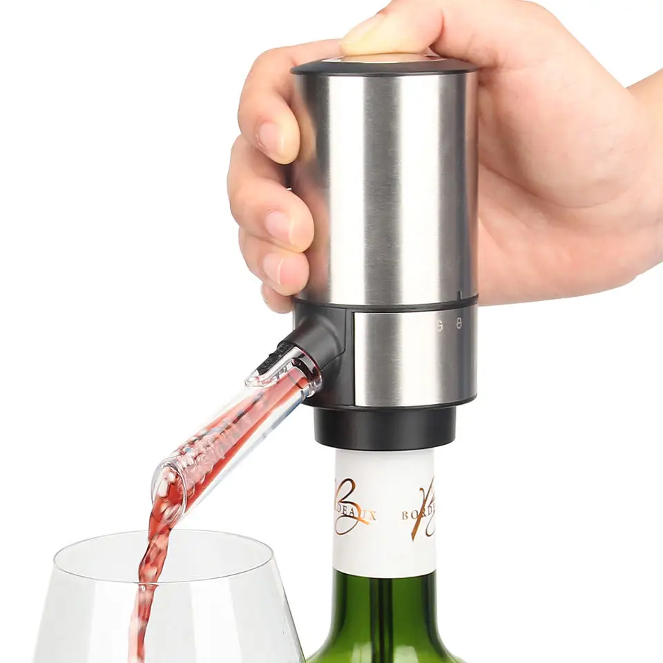 

Custom Automatic Electric Liquor Beverage Dispenser Wine Aerator Pourer Drink Aireador De Vino Hot Tap Water Liquor Shot Chiller