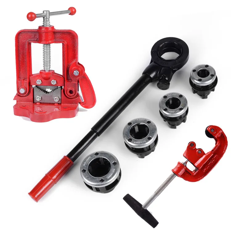 

inch manual wire threading machine, manual, thread pulling teeth, pipeline wire hinge, galvanized pipe wire threading machine