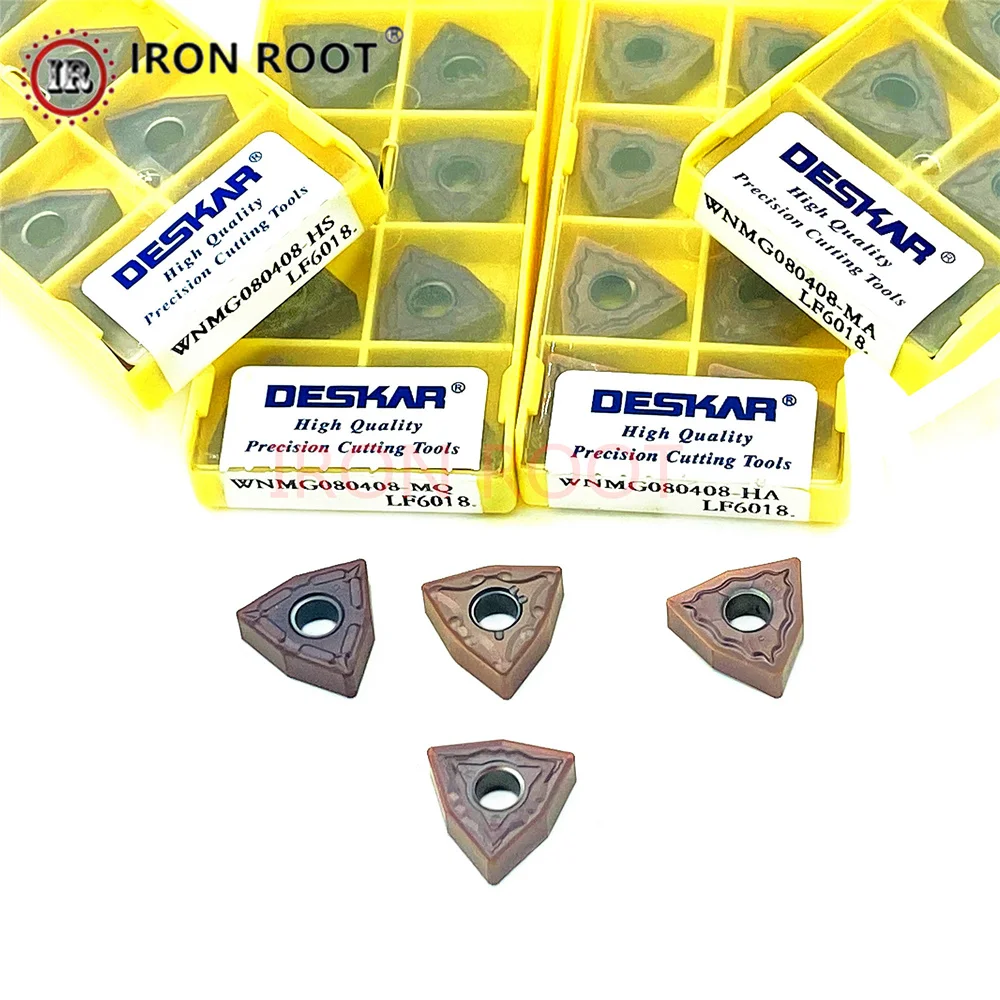 DESKAR WNMG,080404,080408,080412 HA,MA GS LF6018 Carbide Turning Inserts CNC Metal Lathe Turning Tools for MWJNR/L Tool Hold