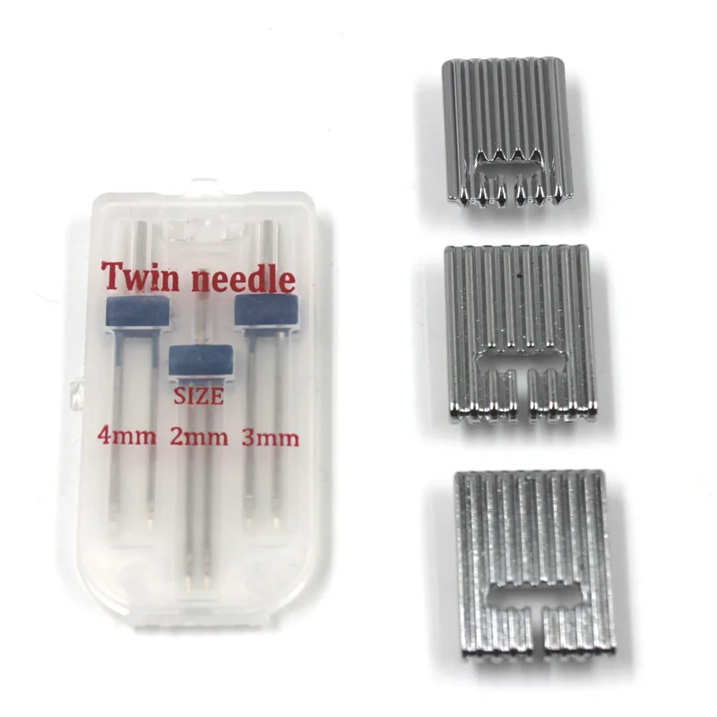 5/7/9 Grooves Tucker Presser Foot Pintuck Feet Twin Double Pins Knitting Needle For Household Sewing Machine Accessories Singer