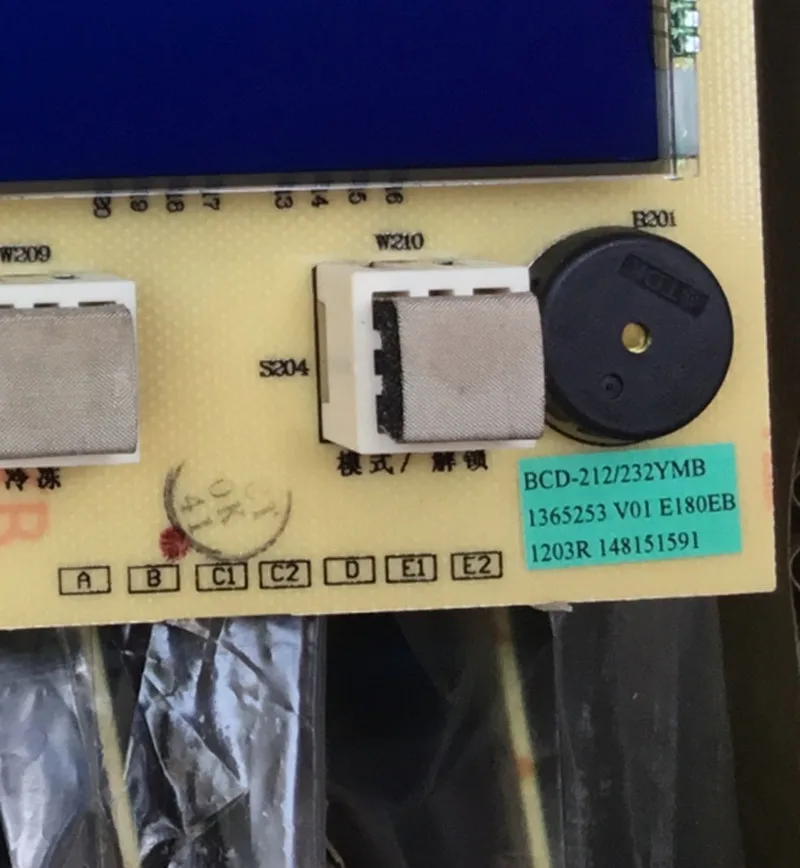 جديد لثلاجة هايسنس لوحة الكمبيوتر المستخدمة BCD-212/232YMB مفتاح لوحة العرض ولوحة