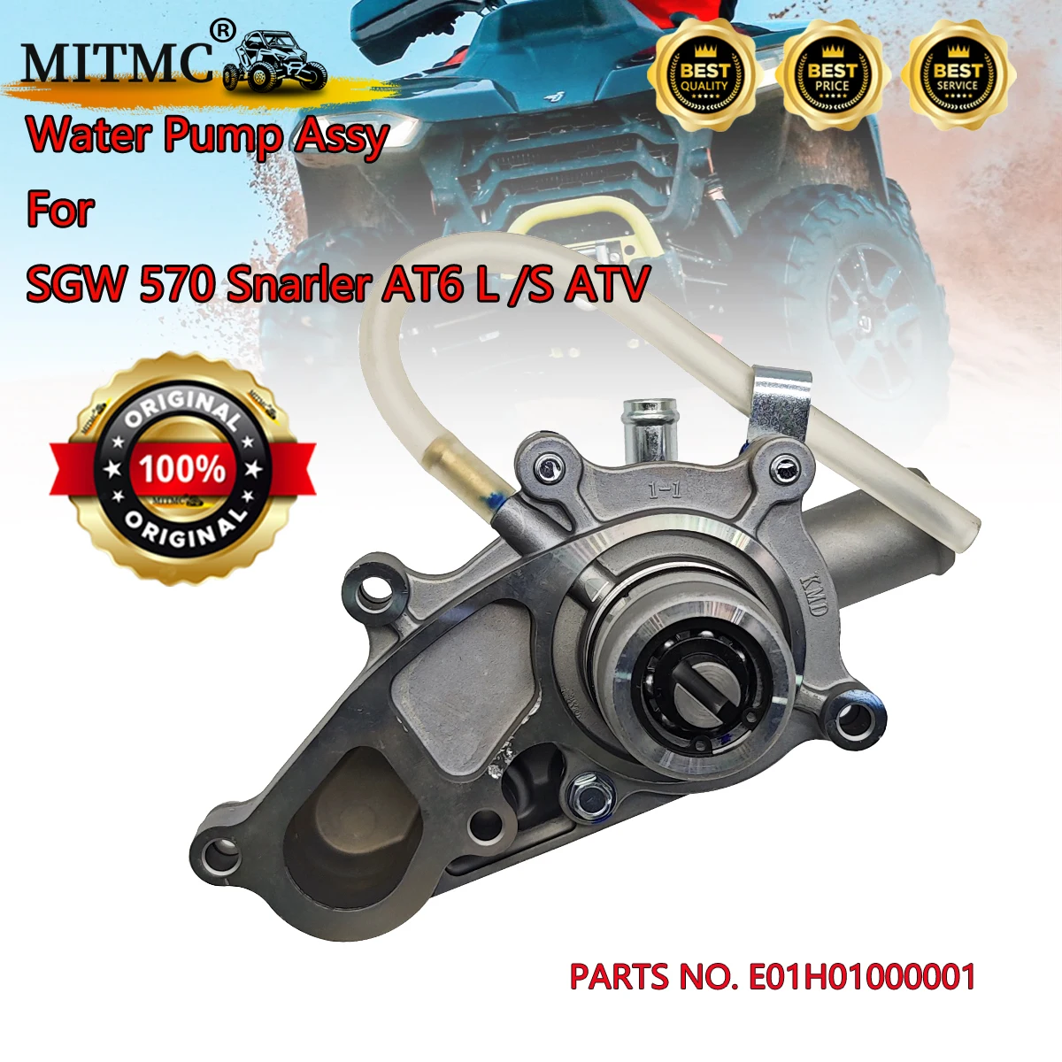 Original Water Pump Assembly For SGW 570 Snarler AT6 L S ATV UTV E01H01000001