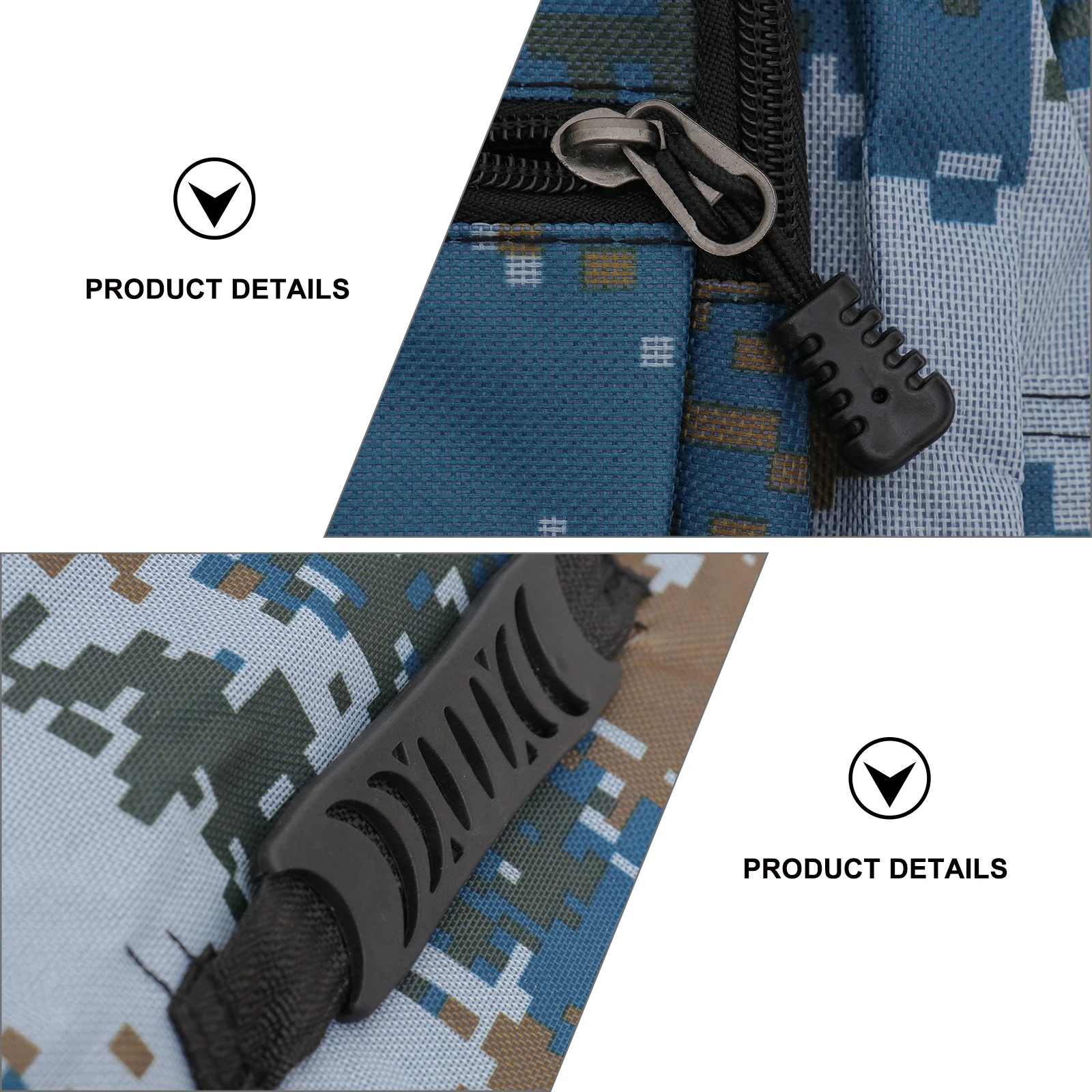 

Waterproof Camo Canvas Rear Seat Bag For Bike Cycling Trunk Saddle Storage 2 Bottle Pockets Reflective Strips Large Capacity