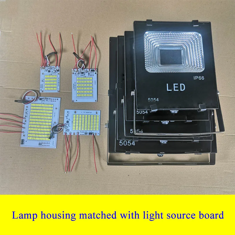 3.2V-3.7V Solar Light Source Board 5054 Spotlights Assembly Accessories Connecting 5.5V-7.5V Photovoltaic Panel 20W 30W 50W 100W