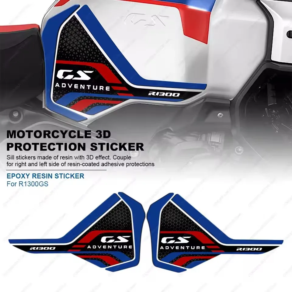 

for BMW R1300GS R 1300 GS Adventure 2025 Motorcycle Tank Pad Sticker Side Fuel Tank Protection Sticker Decals Kit